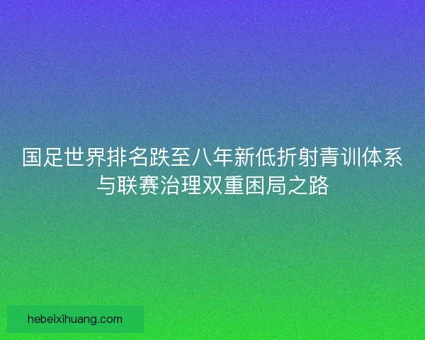 国足世界排名跌至八年新低折射青训体系与联赛治理双重困局之路